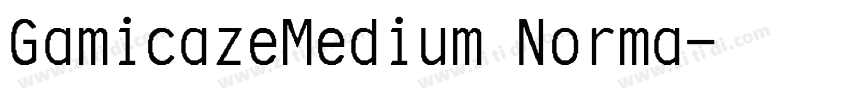 GamicazeMedium Norma字体转换